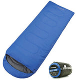 KingCamp Envelope Sleeping Bag 4 Season Lightweight Comfort with Compression Sack Camping Backpack 26F/-3C