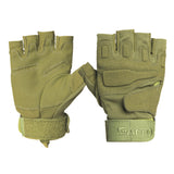 Tactical Gloves Army Bicycle Outdoor Paintball Airsoft Motorcross Shooting Fingerless Carbon Knuckle Half Finger Gloves