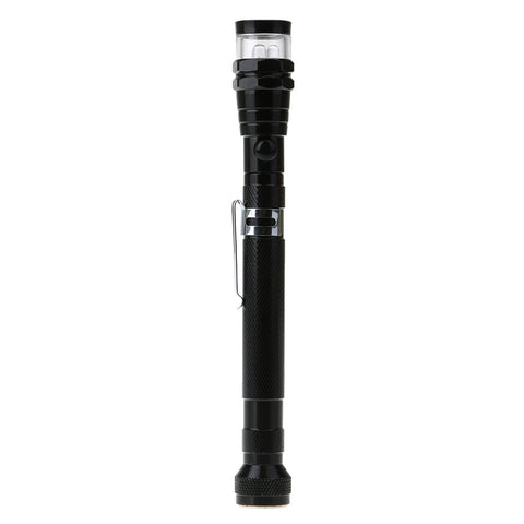 Outdoor Camping Tactical Flash Light Torch Spotlight 3 LED Telescopic Flexible Magnetic Mini Zoomable Flashlight