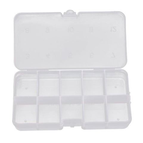 Fishing Box 10Compartments Transparent Visible Plastic Fishing Lure Box Durable Fishing Tackle Box#W21