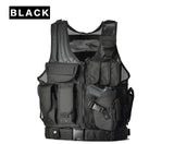 Military Tactical Vest Army Hunting Molle Airsoft Vest Outdoor Body Armor Swat Combat Painball Black Vest for Men
